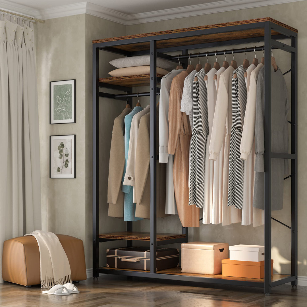 Amalda 47.3" Clothing Rack with Shelves